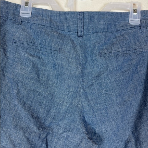 J.Crew 100% Cotton Chambray Shorts Blue Size 10 Reimagined Sustainable - Picture 5 of 10